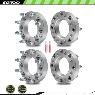 4X 1.5'' Wheel Spacers 8x6.5 For Chevrolet Silverado 2500HD 3500HD SRW 2001-2010