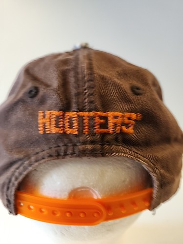 Hooters ‘83 Restaurant Distressed Brown Plaid Baseball Cap Hat SnapBack Adj - Picture 7 of 12