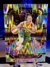 2024 Jewell Loyd Panini Select Concourse Silver Flash Prizm #6 Seattle Storm