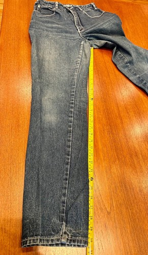 Jou Jou Vintage 90s Denim Blue Jeans Women's Size 9-10 - Retro New Wave Glam! - Picture 6 of 7