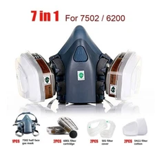 Half Face Gas Mask Painting Spraying Respirator Facepiece reusable respirator US