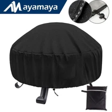 30" Heavy Duty Fire Pit Cover Round BBQ Grill Waterproof Barbecue Bowl Protector
