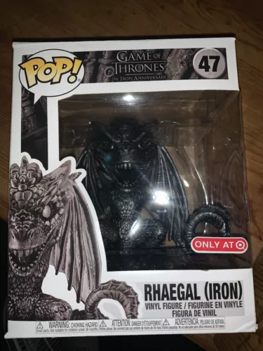 Funko Pop Game of Thrones: The Iron Anniversary -Rhaegal (Iron) #47 Target Excl