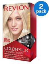 Revlon Colorsilk Permanent 3D Dye ULTRA LIGHT ASH BLONDE Hair Color 05 2 Pack 