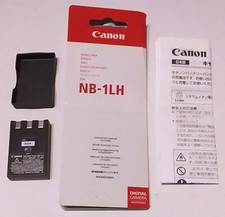 GENUINE OEM CANON NB-1LH CAMERA BATTERY PACK  CANON BATTERY CHARGER CB-2LS SET