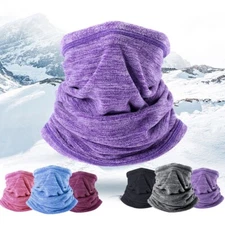 Winter Fleece Neck Warmer Gaiter Windproof Ski Face Mask for Men Women Keep Warm