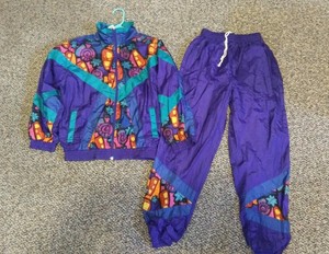 90s windbreaker tracksuit