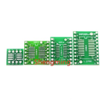 10 Pezzi Adattatori Da SOP/SSOP/TSSOP A DIP 8-20 Pin - Scheda Di Trasferimento