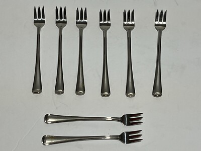 Lot de 8 fourchettes à cocktails Monet Gorham 18/8 vaisselle