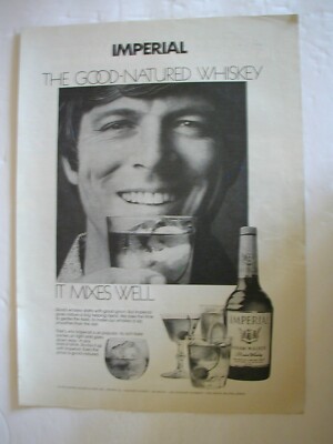 1972 IMPERIAL HIRAM WALKER THE GOOD-NATURED WHISKEY VINTAGE PRINT AD 50
