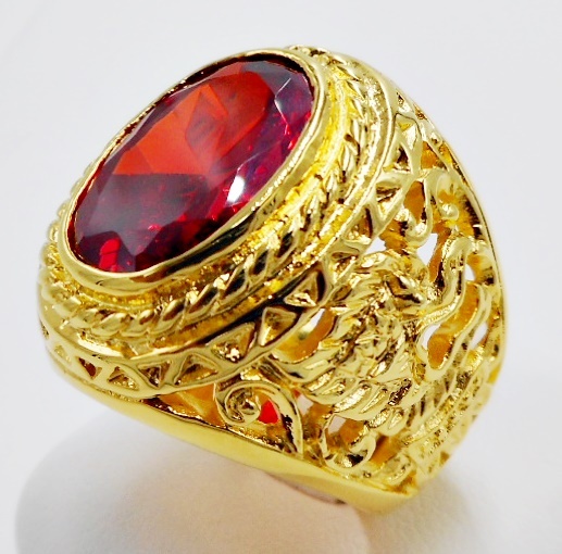 N.S.H  3rd  リング  24金   GOLD  coating ANTIQUE VINTAGE CHINESE? 24K /22K YELLOW GOLD WIDE BAND RING