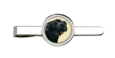Schwarz Russische Terrier Krawatte Clip