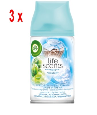 30,40 /L- 3 x AIRWICK Nachfüller ''Leinen in der Luft'' für Freshmatic Max - 250ml
