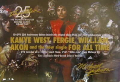 MICHAEL JACKSON Thriller Limited Edition 25th Anniversary POSTER