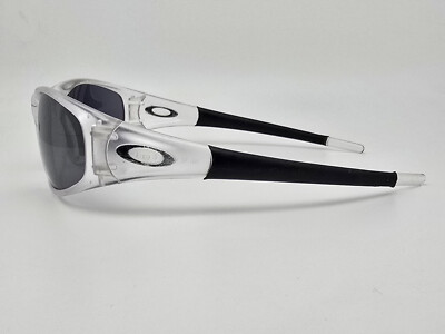 Oakley 04-041 Straight Jacket Gen 1 Clear Frame Black Iridium Lens