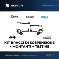 KIT BRACCI SOSPENSIONE 2 + MONTANTI 2 +TESTINE 2 FIAT PANDA 141 4X4 fino al 2003