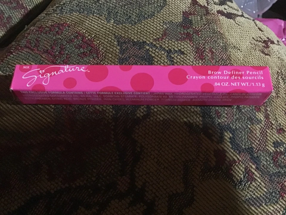 Mary Kay WOODEN BROW DEFINER PENCIL -Black/White/Signature Box .04 oz BNIB/NWOB - Image 2 of 3