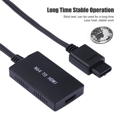 N64 To HDMI Converter HD Link Adapter Cable For Nintendo Gamecube NES SNES US - Picture 7 of 12