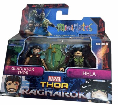 Marvel Minimates Thor Ragnarok Gladiator Thor And Hela  Sealed Box