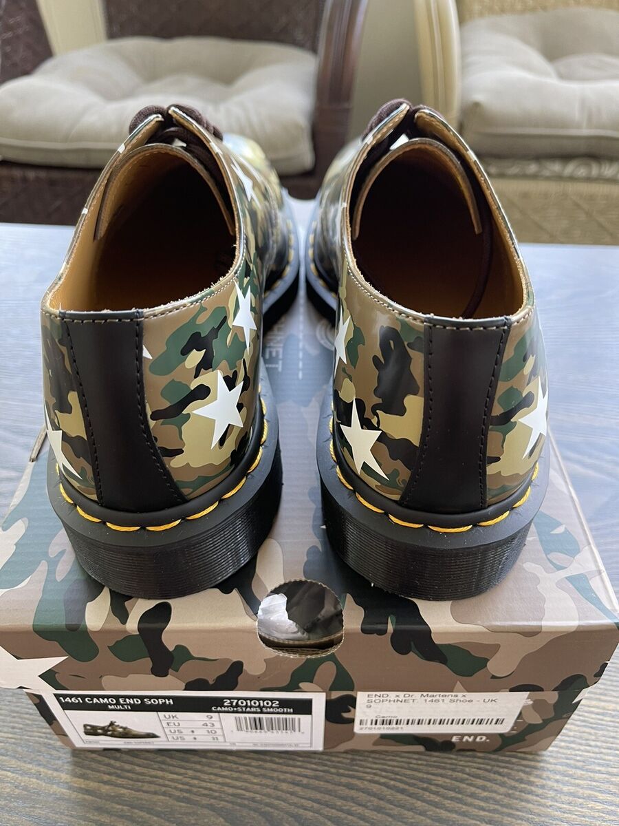 Dr Martens x End x Sophnet Camouflage 1461 Shoes Men's US 10 Dr Martens x End x Sophnet Camouflage 1461 Shoes Men's US 10