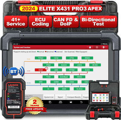 2026 LAUNCH X431 PRO3 APEX PRO3S+ V5.0 OBD2 Diagnosegerät Scanner ECU Codierung