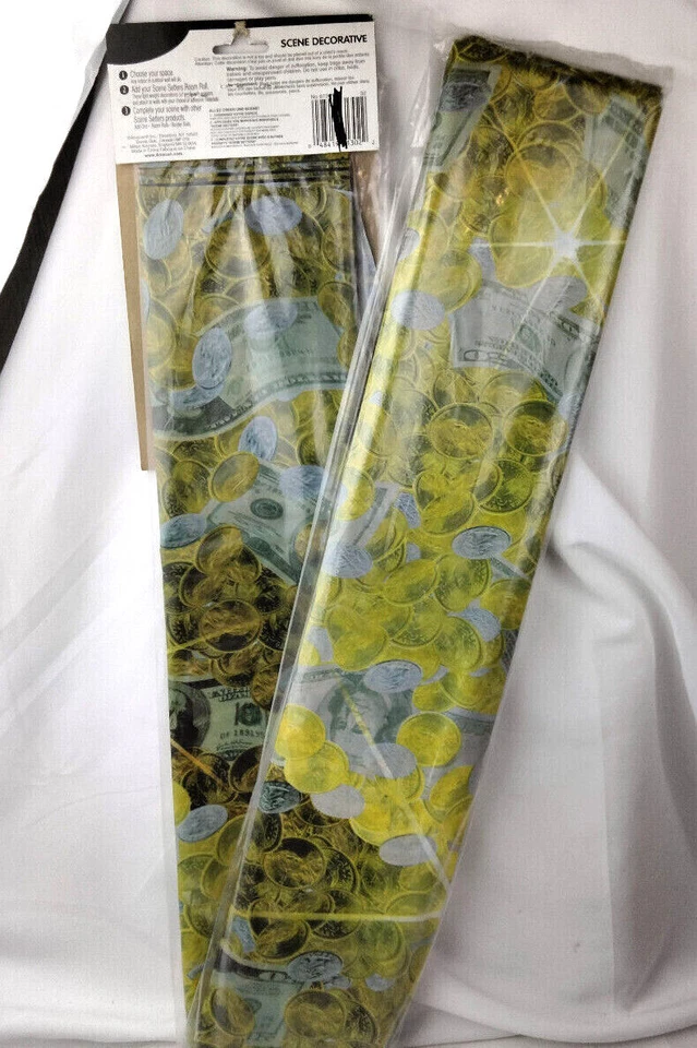 Scene Setter Room Roll Jackpot Money Backdrop 50Ft L. x 4Ft H. Indoor/Outdoor - Image 4 of 4