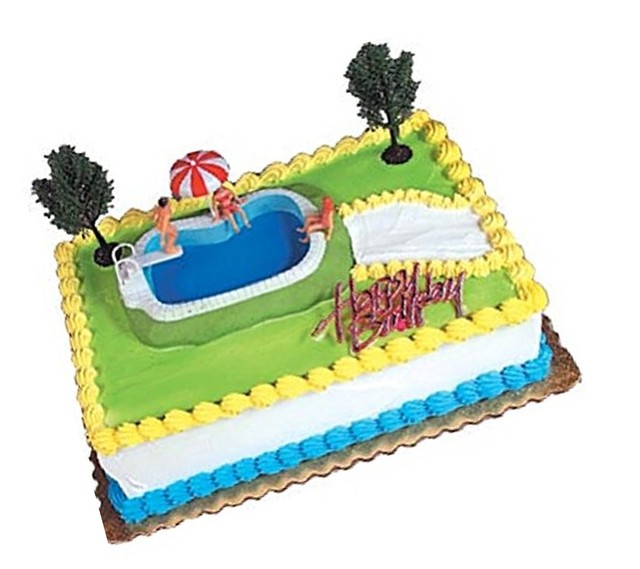 Oasis Supply Swimming Pool Cake Decorating Kit 1 Set for ...