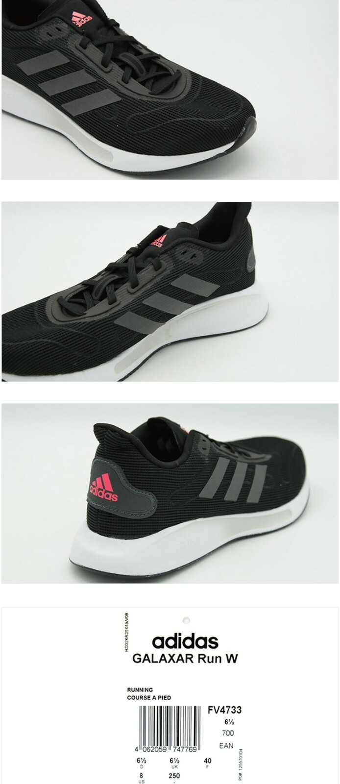 Adidas Galaxy Run Women\u0026#039;s Running Shoes Casual Black FV4733 | eBay