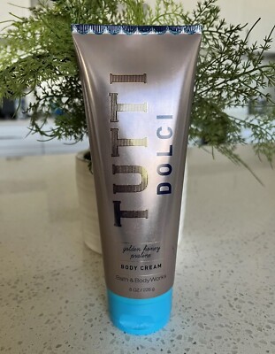 Bath & Body Works TUTTI DOLCI GOLDEN HONEY PRALINE Body Cream 8 oz