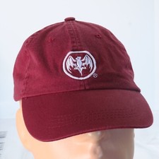 Bacardi Rum Strapback Hat Bat Logo Red White Island Beach Party Baseball