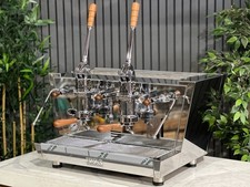 MACCHINA DA CAFFÈ ESPRESSO IZZO VALCHIRIA LEVA PID 2 GRUPPI ACCIAIO INOX E...