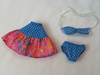 California Dream Barbie Original Skirt And Bathing Suit - Vintage 1987 Mattel