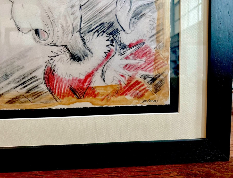 Dr Seuss Art "¡ESTE SONIDO SONABA FELIZ!" LE, galería enmarcada + certificado de autenticidad Foto 4 de 4