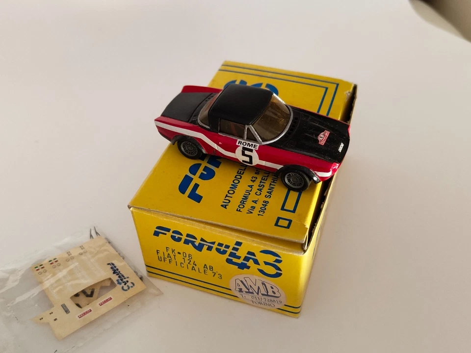 kit !/43 rally Fiat 124 abarth 1973 Racing43  parzialmente montato - Immagine 4 di 4