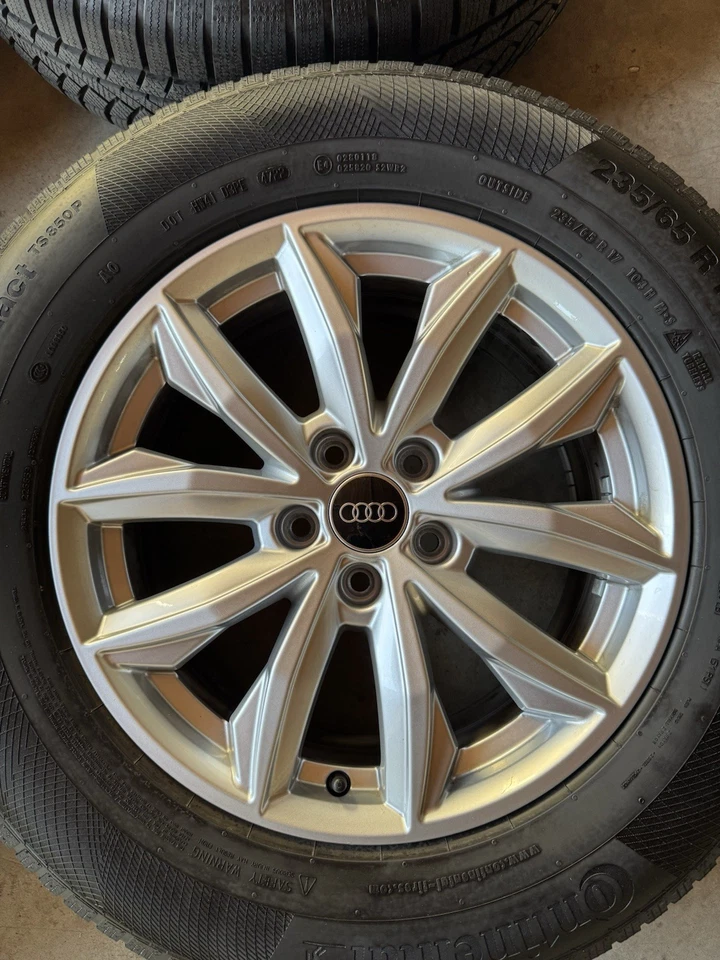 Audi Q5 Original Kompletträder mit Continental Winterreifen 235/65 R17 6-7mm - Bild 3 von 4