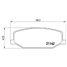 Satz Bremsbeläge Bremsklötze vorne für Suzuki Jimny SN LJ80 OL Samurai | 4247