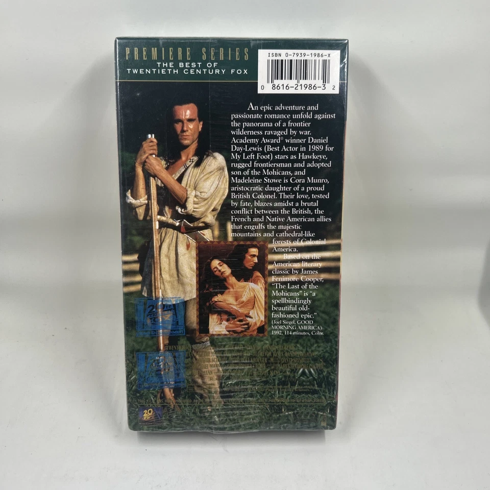 The Last of the Mohicans (VHS, 1993) NEW Sealed, Daniel Day-Lewis - Image 2 of 2