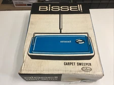 Bissell 400 Carpet Sweeper Model 2101 Vintage Brand New French Blue Zoom Broom