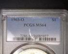 1903 O Morgan Silver Dollar Graded PCGS MS64