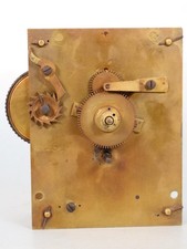 CHAIN FUSEE CLOCK MOVEMENT English Dial, Antique, for parts or to restore, ticks