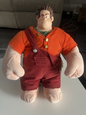 Disney Wreck-It Ralph 30 cm Plüschtier Kunststoffkopf. Thinkway Spielzeug. Guter Zustand