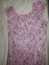 New Old Stock Vintage Lorraine Flower Floral 80s Nightgown Pajamas Pjs Size 1X