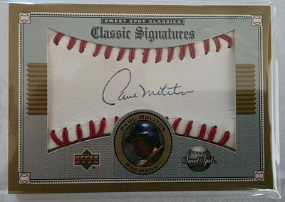 #ad #ad 2002 Upper Deck Sweet Spot Classics Paul Molitor Auto #S PM Brewers HOF $24.99