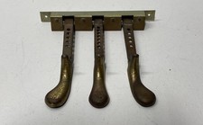 Vintage Style Piano Pedals Set of 3 Brass Finish Replacement For Parts Repair