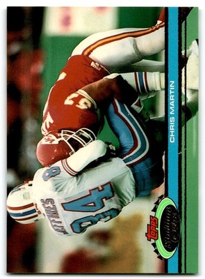1991 Stadium Club Chris Martin Kansas City Chiefs #210