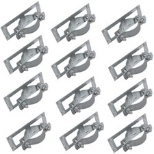 2-3/8" Fence Bracket SupConn 12Pcs , Steel to Wood Fence Brackets,Fence Brac...