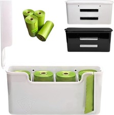 Dog Poop Bag Dispenser - Magnetic Mount - Indoor/Outdoor - Wall Mount -