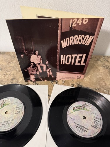 THE DOORS HELLO I LOVE YOU 4 SONG 1979 UK DOUBLE 7" NM LIMITED EDITION 45 SET - Picture 3 of 11
