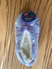 SLIPPER SOCKS WITH GRIPPERS Size 5-6.5 Multicolor Hearts
