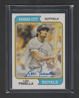 Lou Piniella 2023 Topps Heritage #ROA-LPA Real-One Autographs K.C.Royals